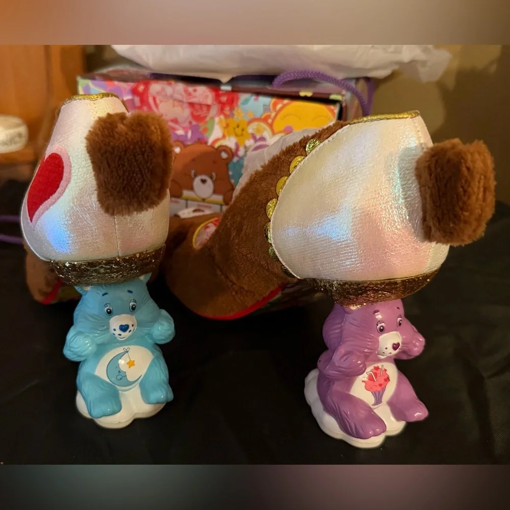 Irregular Choice Tenderheart Cuddles Carebear Statement Heels, Brown 9/40.